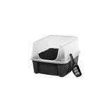 Caja de arena para gatos con escudo y pala para arena
