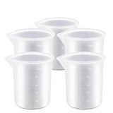 10 tazas de medición de silicona de 3.4 fl oz, tazas de resina epoxi reutilizables, tazas de mezcla de silicona antiadherente para moldes de resina y moldes de fundición para velas hechas a mano, artesanías de resina