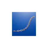 Pulseras de eslabones ovalados de oro amarillo de 14