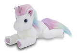 Peluche de unicornio con forma de melena de arcoíris, L