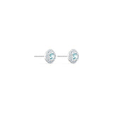 Aretes para mujer con cristales azules