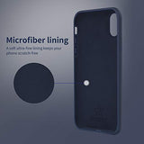 OTOFLY - Funda protectora de goma de silicona suave de alta calidad, compatible con Apple iPhone X (solamente), color azul medianoche