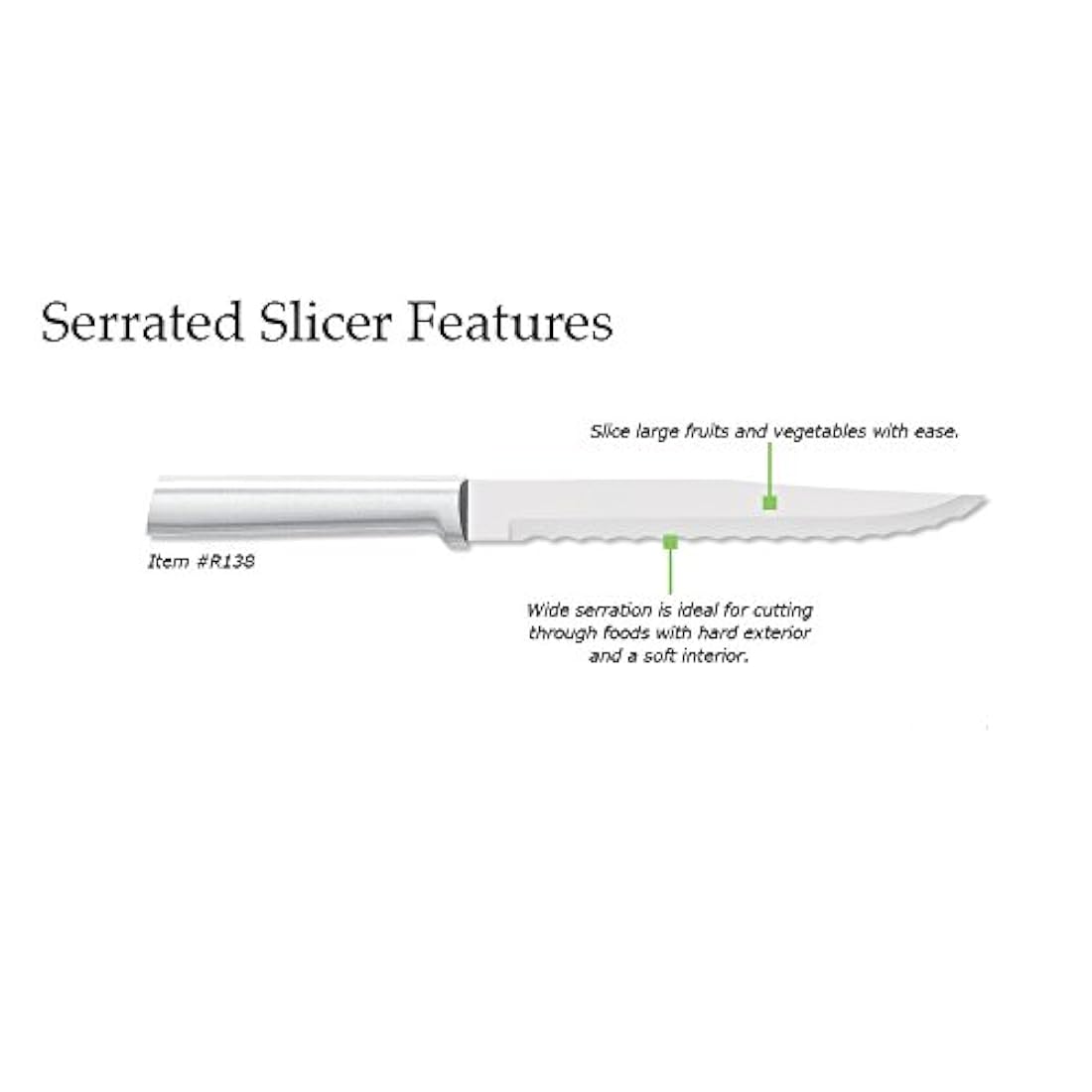 Rada Cutlery - Cuchillo de sierra Agarradera plateada