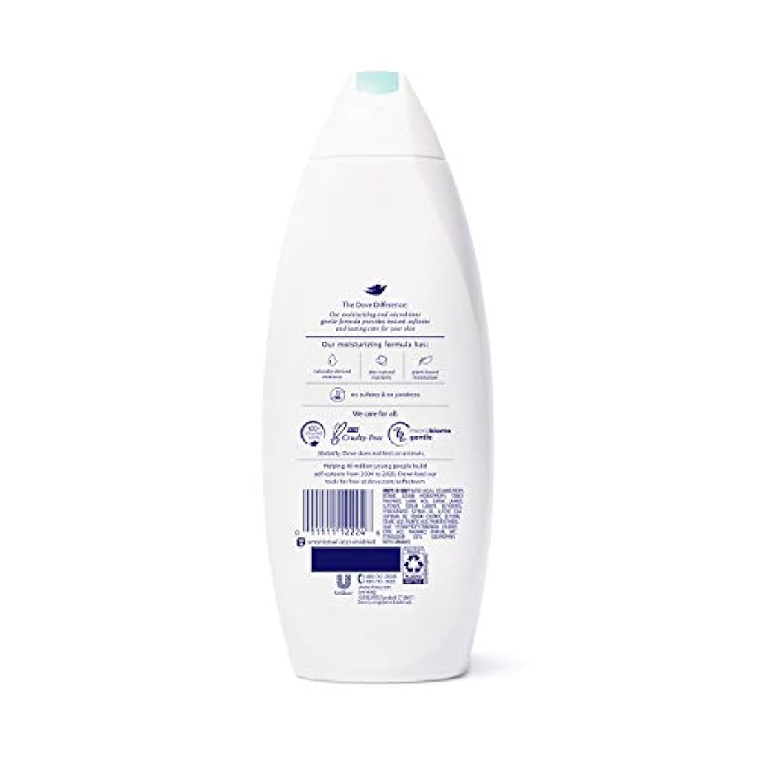 Dove gel de baño piel sensible 22 oz paquete de 4