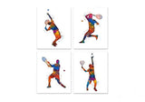 juego de 4 cartel decorativo sin marco de pared