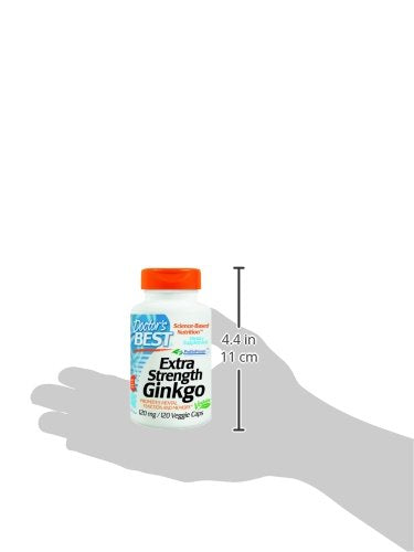Doctor's Best Extra Strength Ginkgo, sin OGM, sin gluten