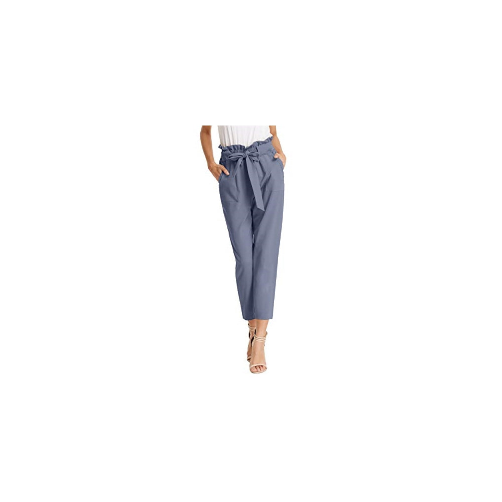 Pantalones de mujer con bolsillos, cintura alta Talla XL