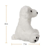 Peluche con diseño de oso polar blanco
