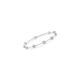 Pulseras de plata de ley con circonita cúbica en plata
