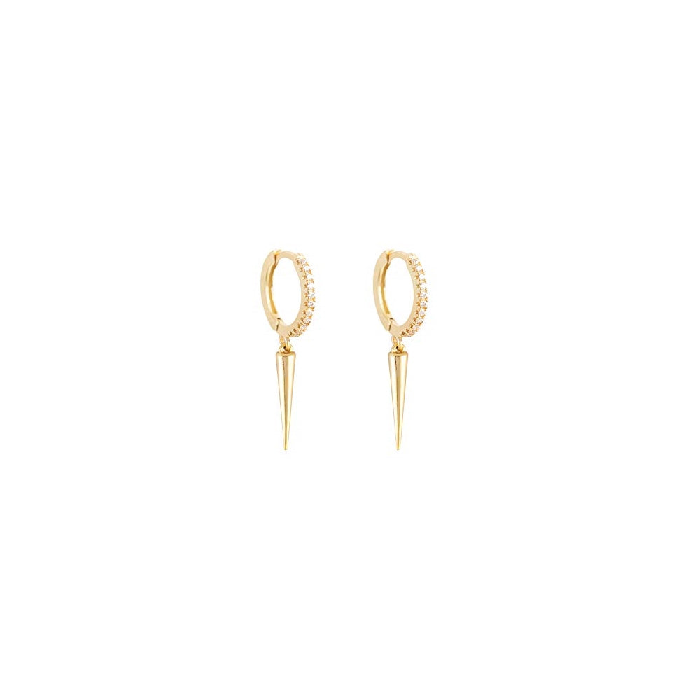 Aretes tipo Elegante  para mujer chapados
