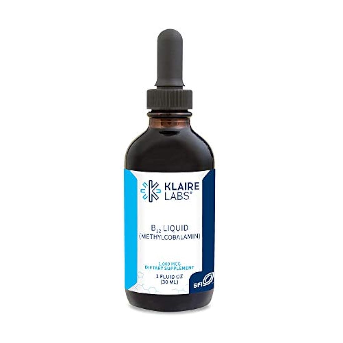 Klaire Labs B12 gotas líquidas 1 miligramo