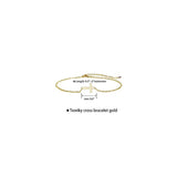 Pulseras y tobilleras de cruz para mujer
