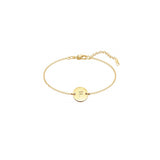 Pulseras y tobilleras con inicial chapada en oro