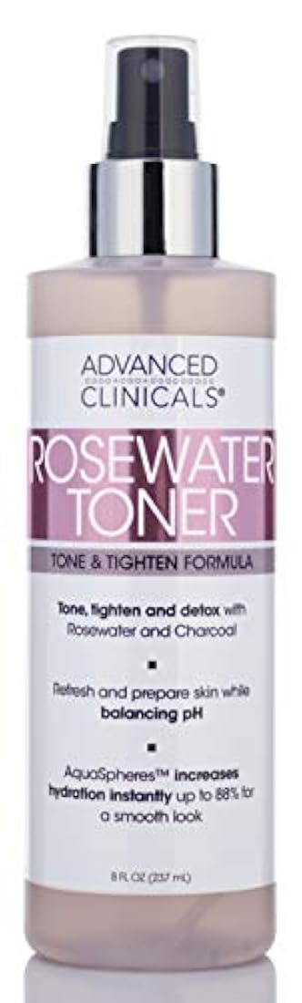 Tóner de roewater  carbón y aloe vera, 283 ml La fórmula  PH