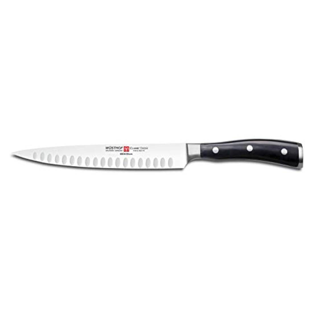 Wüsthof Classic Ikon – Cuchillo de trinchar Hollow, Negro