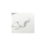 Aretes de gota de plata para mujeres