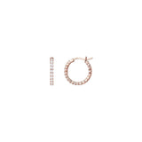 Aretes de aro de plata  chapados en oro