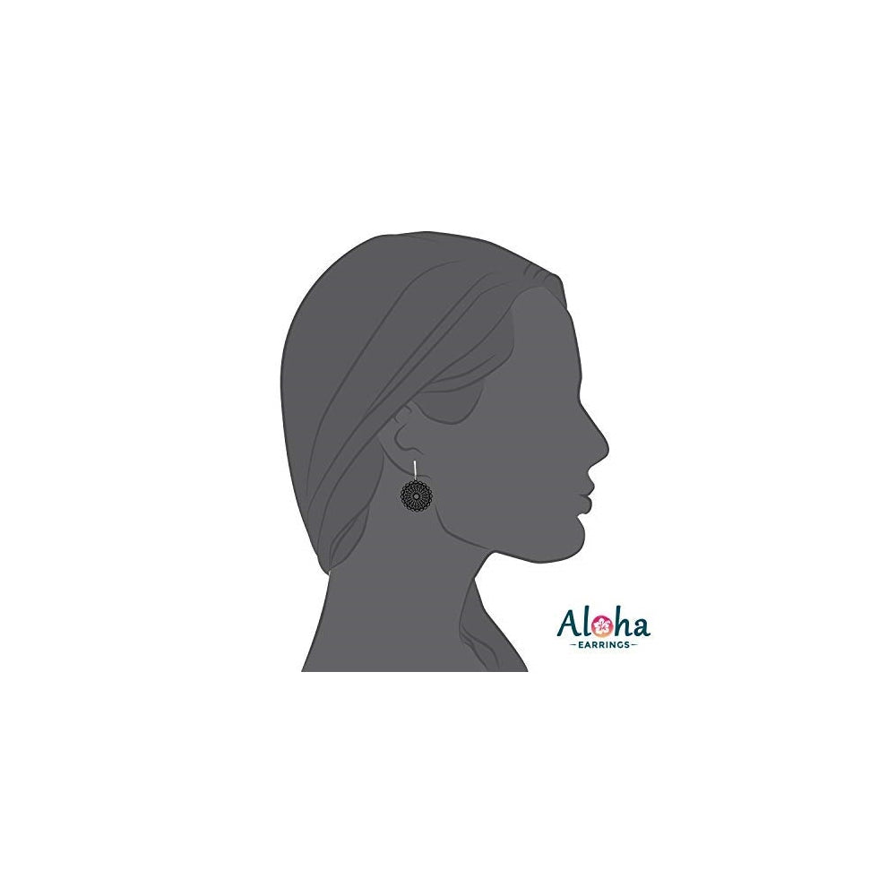 Aretes Aloha de filigrana victoriana para mujer