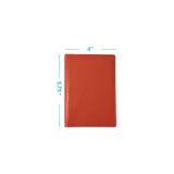 Porta Documentos y Tarjetas de piel para pasaporte naranja