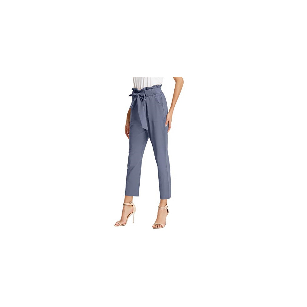 Pantalones de mujer con bolsillos, cintura alta Talla XL