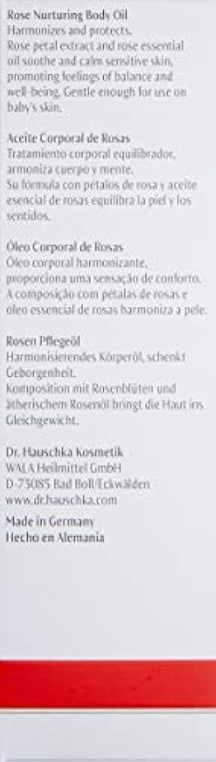 Dr. Hauschka Aceite corporal nutritivo, rosa, 2,5 oz líquida