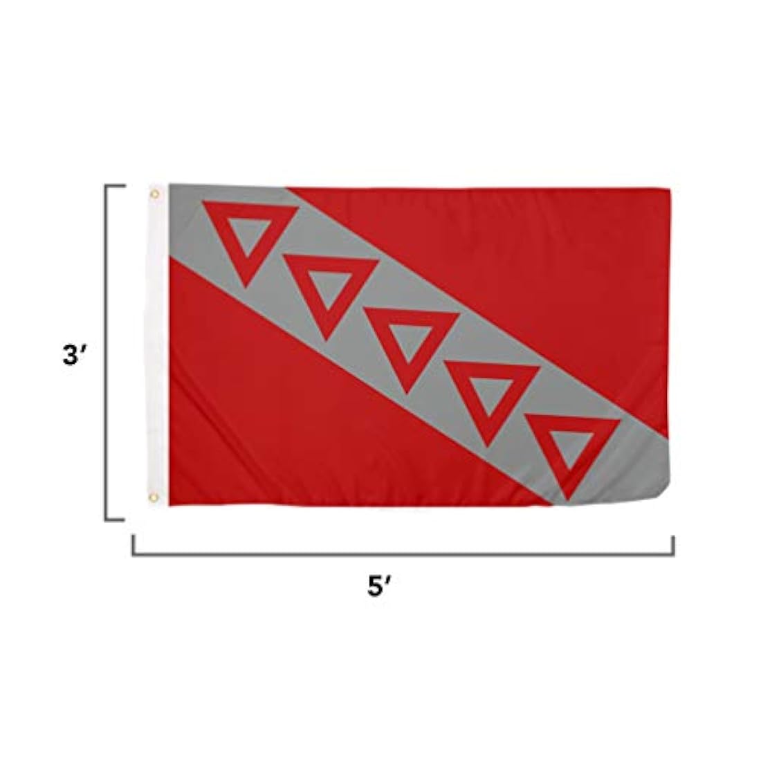 Tau Kappa Epsilon Tke capítulo fraternidad Bandera 3 x 5.