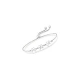 Pulseras de plata de ley con diseño de patas pequeñas