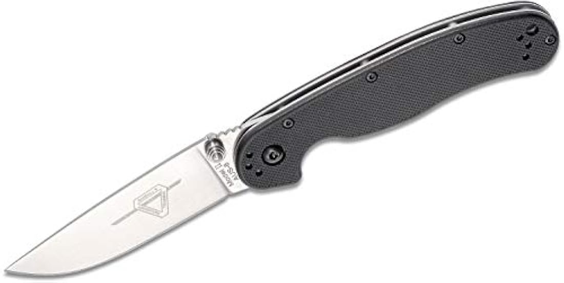 Cuchillo plegable Ontario Knife OKC Rat Ii Sp de mango negro
