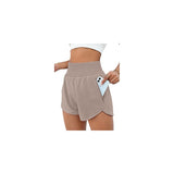 Shorts cortos deportivos de cintura alta talla M