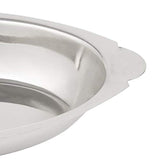 20 oz Acero Inoxidable AU gratinado Servir ovalada bandeja