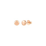 Aretes de tuerca de plata para mujer