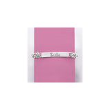 Pulseras de barra bizantina personalizada de plata de ley