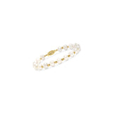 Pulseras de perlas cultivadas con oro amarillo  14 quilates