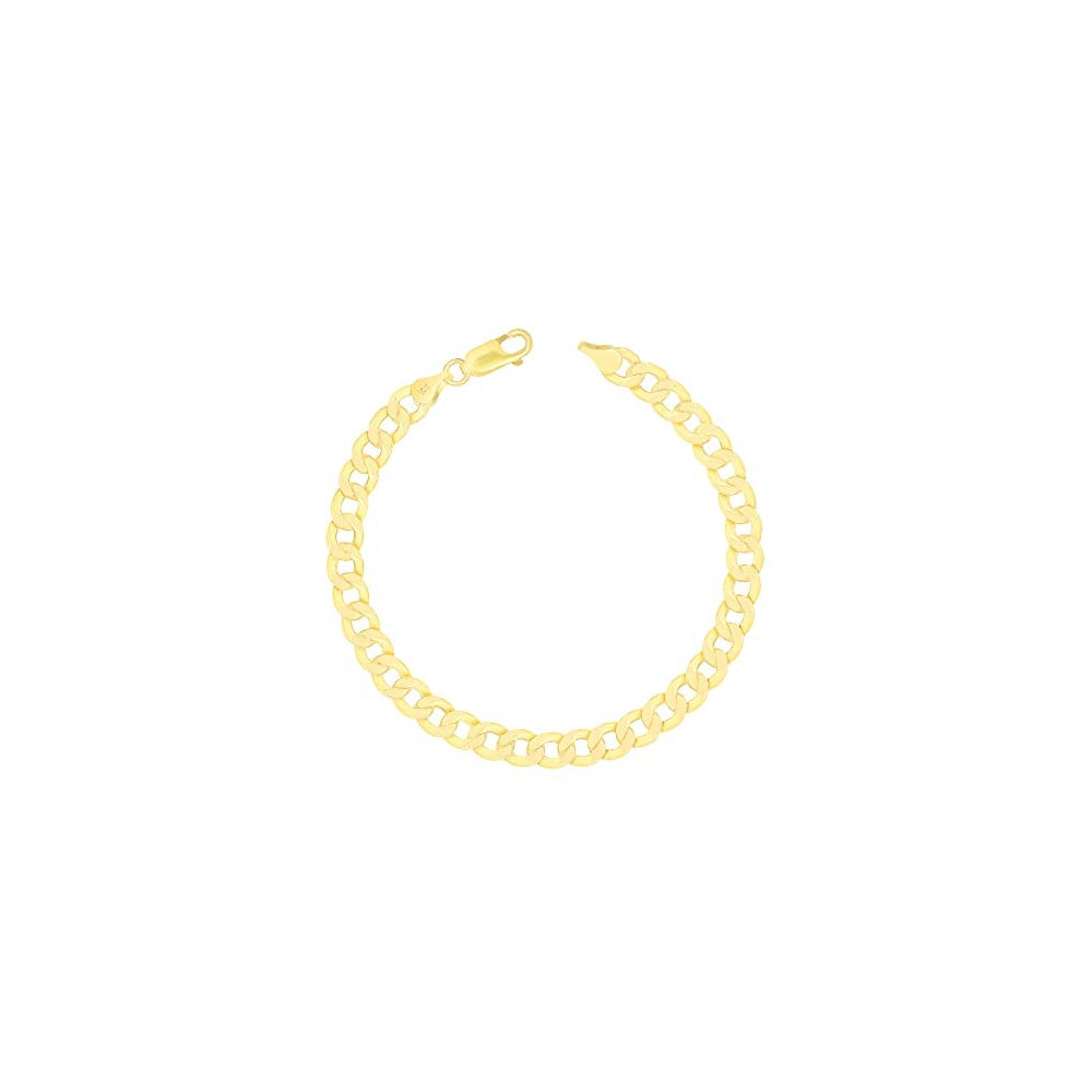 Pulseras de cadena de eslabones cubanos de oro amarillo