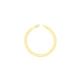 Pulseras de cadena de eslabones cubanos de oro amarillo