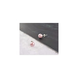 Aretes de perlas hipoalergénicos de plata para mujeres