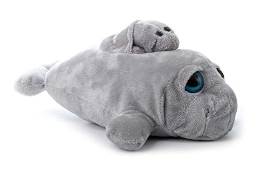 Peluche de Manatí color gris para niños.The Petting Zoo