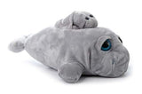 Peluche de Manatí color gris para niños.The Petting Zoo