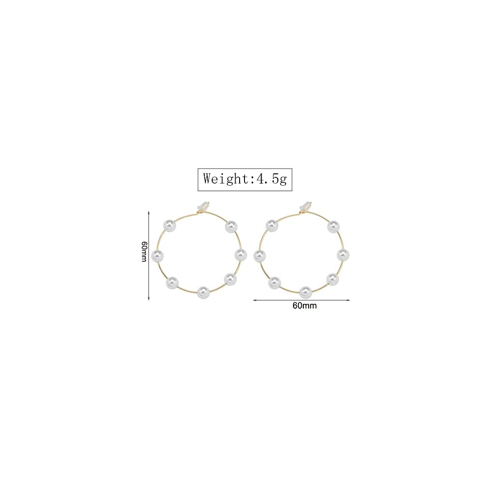 Aretes colgantes grandes chapados en Oro
