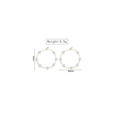 Aretes colgantes grandes chapados en Oro