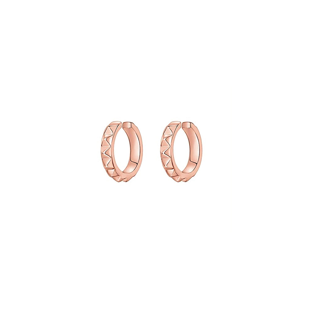 Aretes de plata a presión para mujer