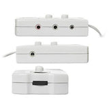 Conmutación de audio Altavoz/auriculares Hub - Manhattan