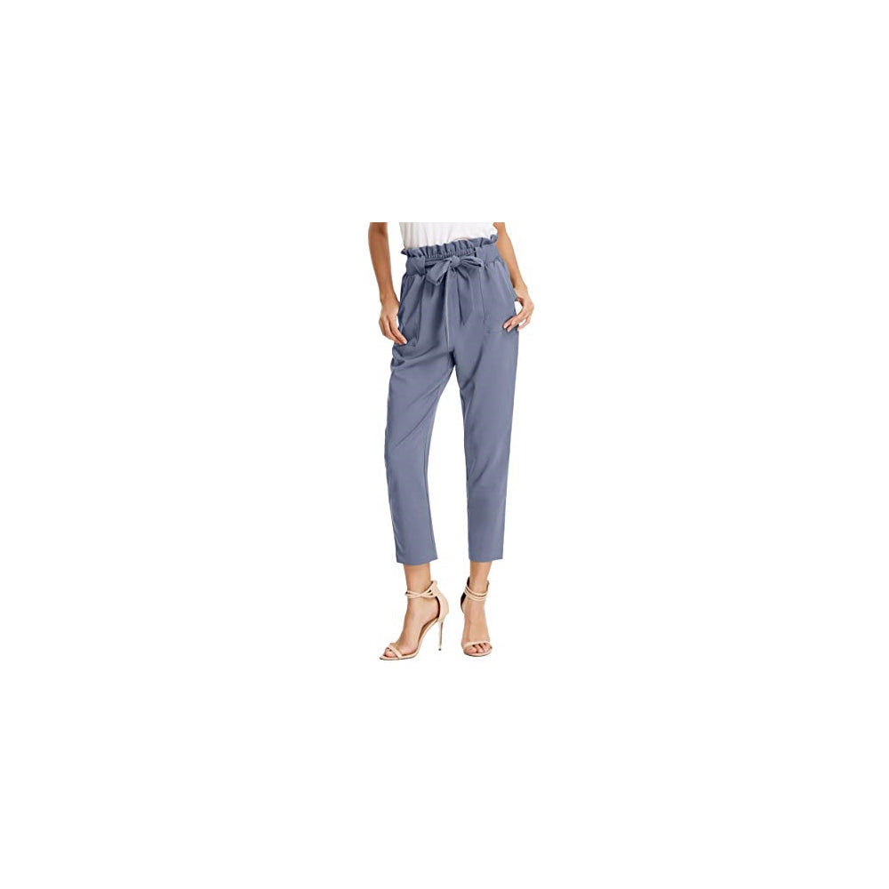 Pantalones de mujer con bolsillos, cintura alta Talla XL