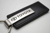 Llavero de piel negra para Toyota