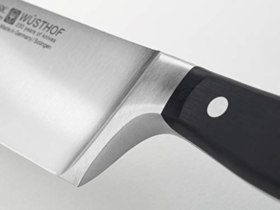 WÜSTHOF 4582/20 - Cuchillo de chef, 8.0 in, color negro