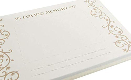 Libro de visitas del funeral de condolencias