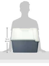 Caja de arena con techo dividido
