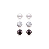Aretes de perlas cultivadas de agua dulce para mujeres