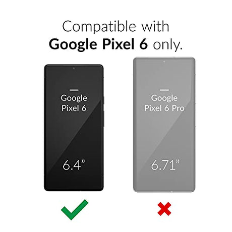 Crave Dual Guard para Google Pixel 6, funda de doble capa de protección contra golpes para Google Pixel 6 - Gris pizarra