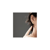 Aretes de plata con diseño de corazón para mujeres